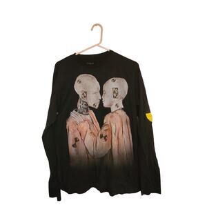 Rare Rocky Injured Generation Crash Dummy Music Black T Tee Reflective Shirt M